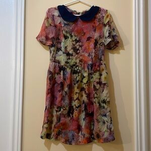 Sheer floral dress